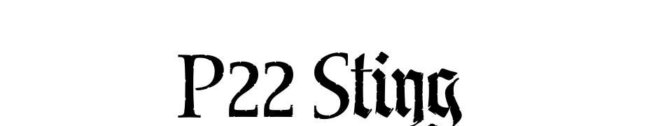 P22 Sting cкачати шрифт безкоштовно